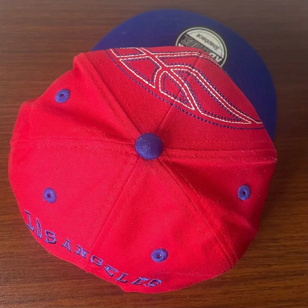 Los Angeles basketball Clippers structured SnapBack red blue cap‎ hat streetwear